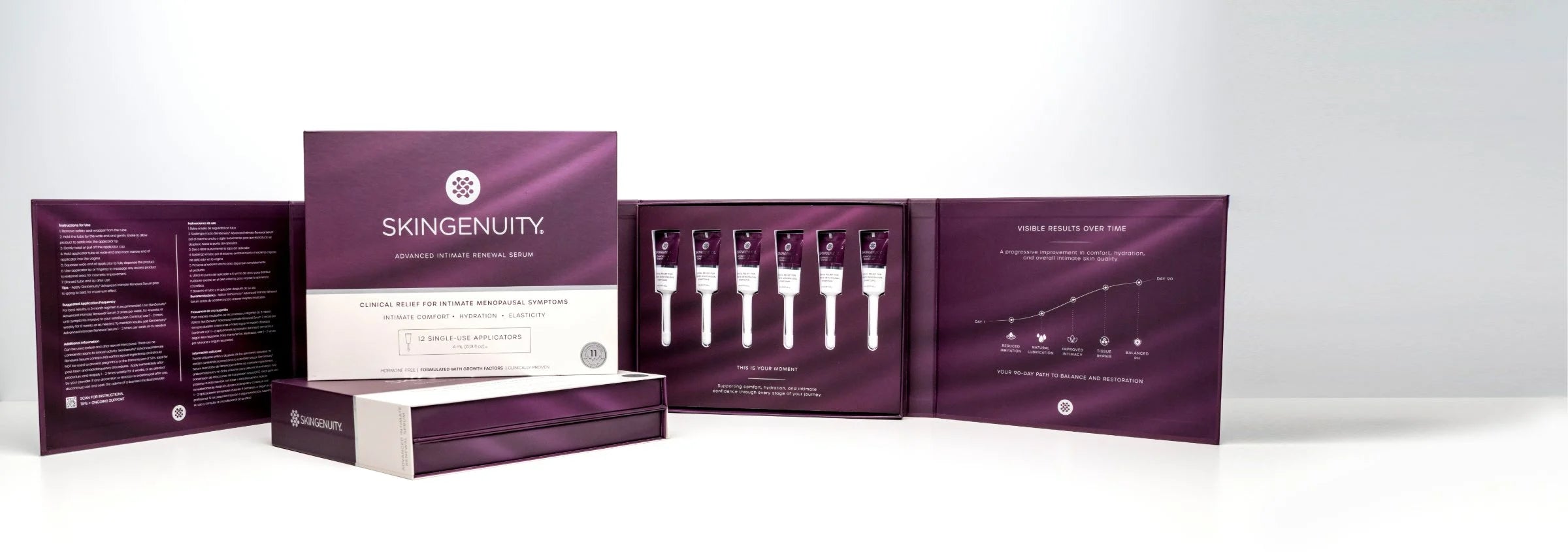 An open box of AIRS showing the single-use applicators